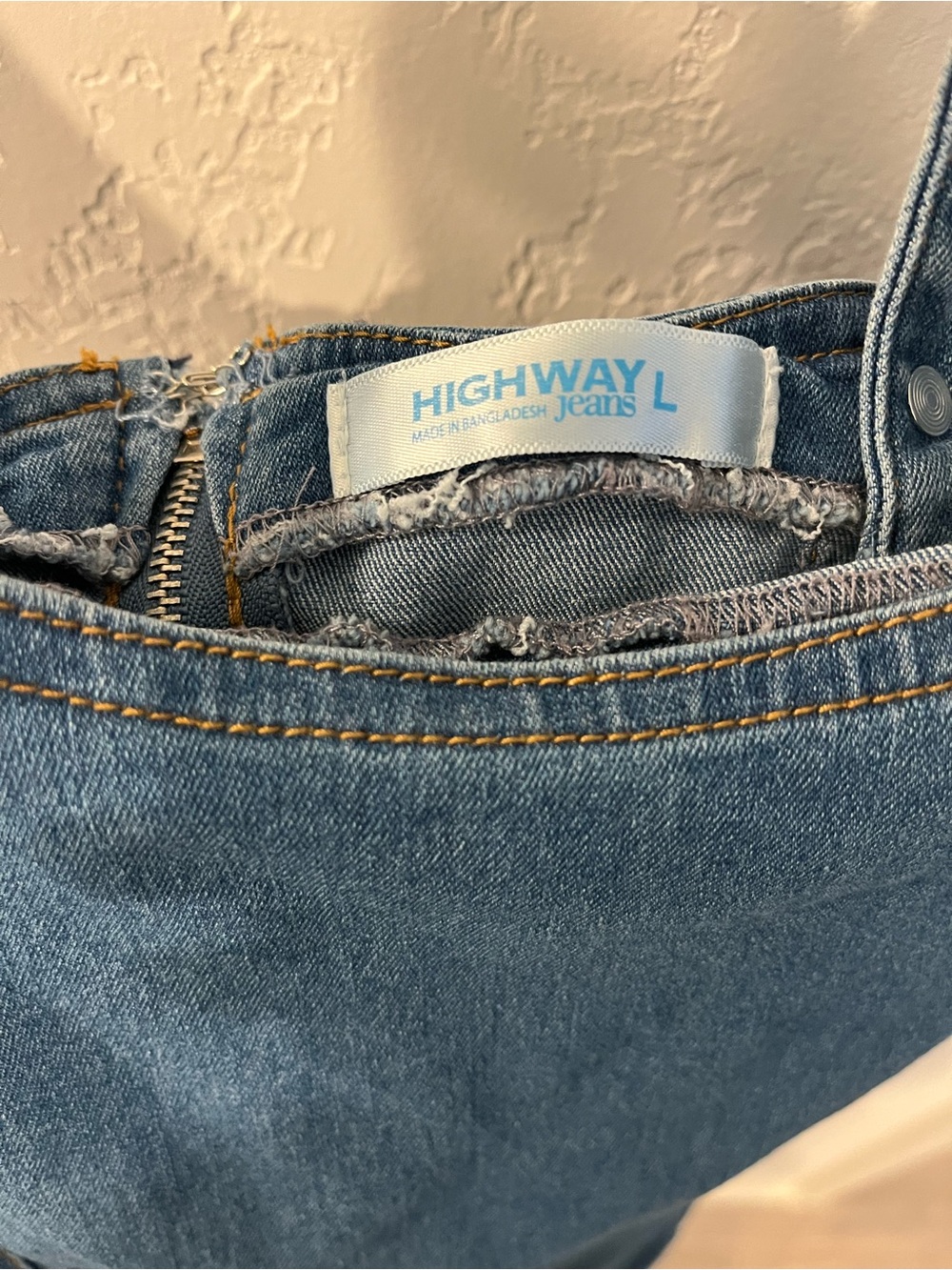 Highway Jeans Light Blue Denim Dress with Contrast Stitching - Picture 5 of 9